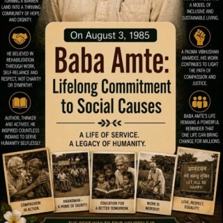 Baba Amte: Lifelong Commitment to Social Causes