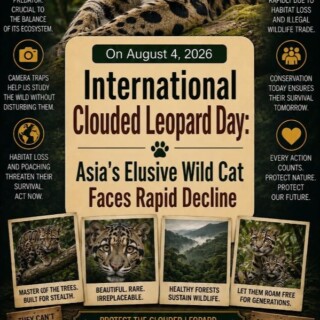 International Clouded Leopard Day: Asia’s Elusive Wild Cat Faces Rapid Decline
