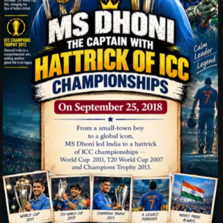 MS Dhoni: The Captain With Hattrick of ICC Championships