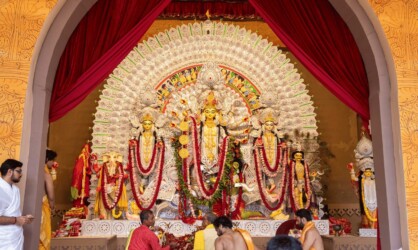 ‘Sindoor Khela’: A Bittersweet Farewell to Durga in Delhi