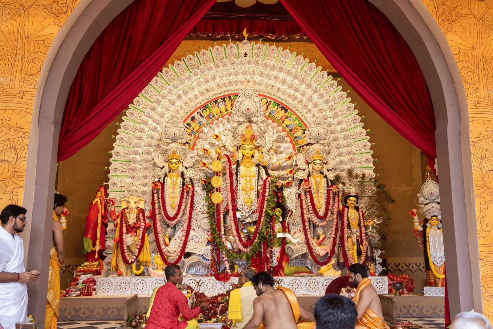 ‘Sindoor Khela’: A Bittersweet Farewell to Durga in Delhi