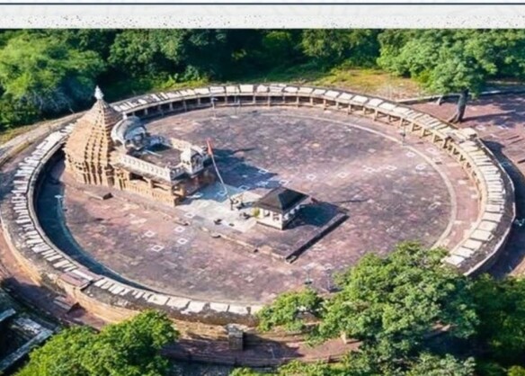 A temple in Morena that resembles the Indian Parliament