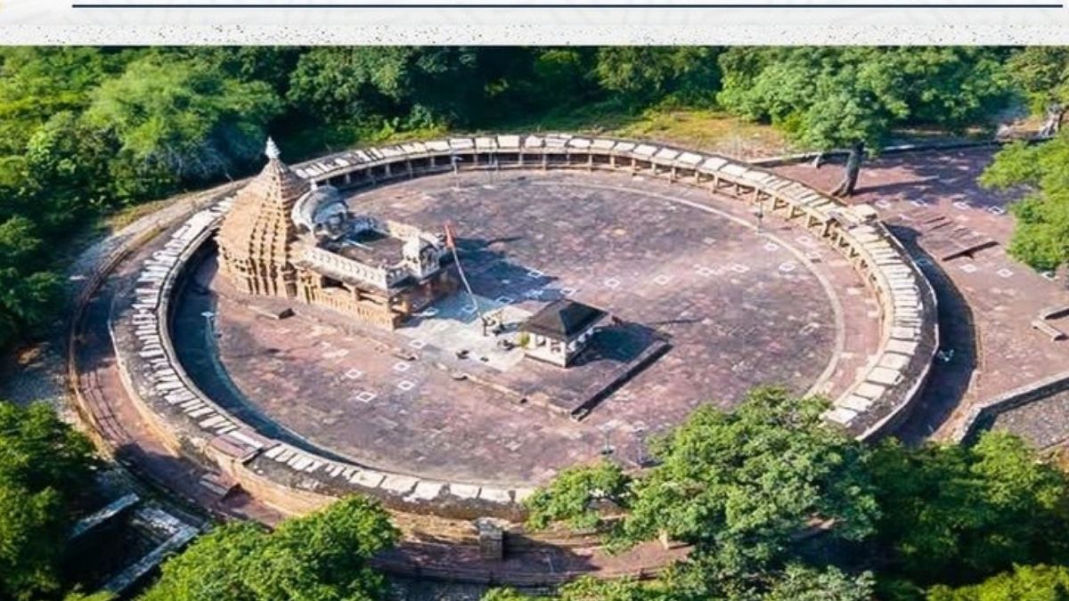 A temple in Morena that resembles the Indian Parliament