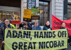 Survival International protests against Adani sponsorship of London Science Museum