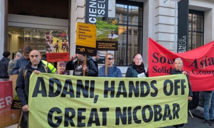 Survival International protests against Adani sponsorship of London Science Museum